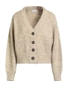 Brunello Cucinelli Open Knit Cotton Blend Cardigan In Neutral