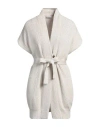 Brunello Cucinelli Woman Cardigan Beige Size Xs Cotton, Polyester In Beige