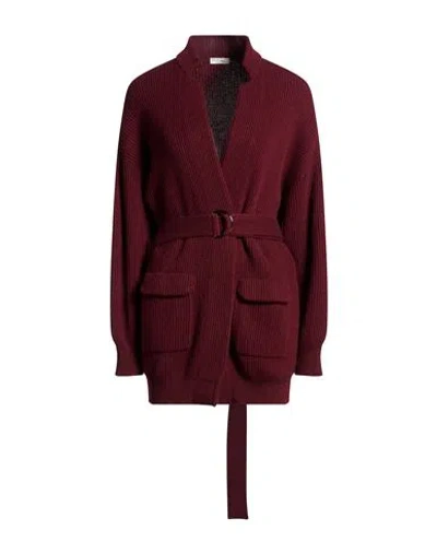 Brunello Cucinelli Woman Cardigan Burgundy Size M Cashmere