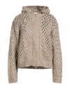 Brunello Cucinelli Plain Colour Cardigans In Neutral