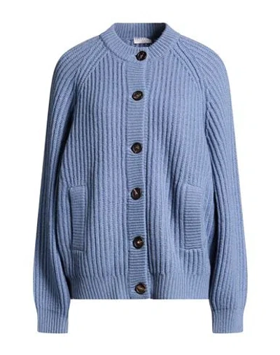Brunello Cucinelli Woman Cardigan Light Blue Size M Cashmere