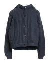 Brunello Cucinelli Woman Cardigan Midnight Blue Size M Cashmere, Brass