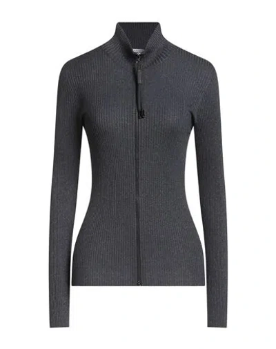 Brunello Cucinelli Woman Cardigan Midnight Blue Size M Cashmere, Silk, Polyamide, Polyester, Cotton In Black