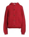 Brunello Cucinelli Woman Cardigan Red Size M Cashmere, Brass In Red