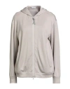Brunello Cucinelli Monili-embellished Cotton-silk Hoodie In Neutral