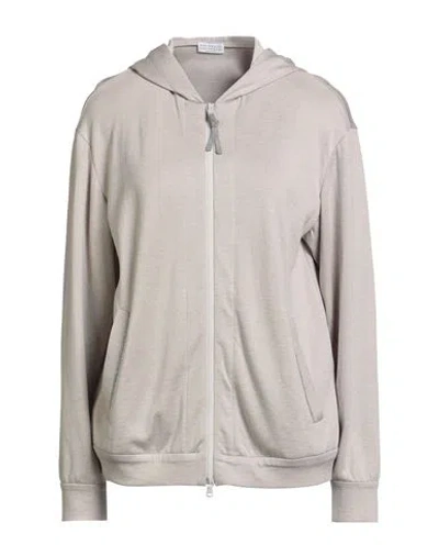 Brunello Cucinelli Woman Cardigan Sand Size Xl Cotton, Silk, Polyamide, Brass