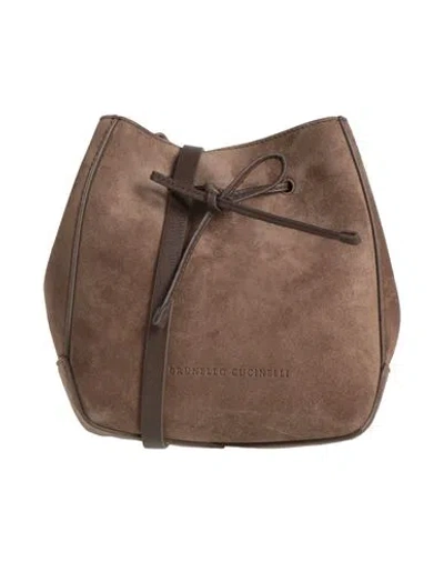 Brunello Cucinelli Woman Cross-body Bag Brown Size - Leather