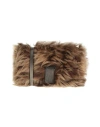 Brunello Cucinelli Woman Cross-body Bag Camel Size - Shearling In Sand