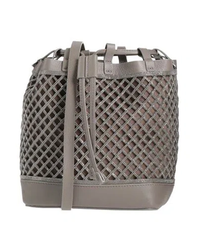 Brunello Cucinelli Woman Cross-body Bag Dove Grey Size - Leather