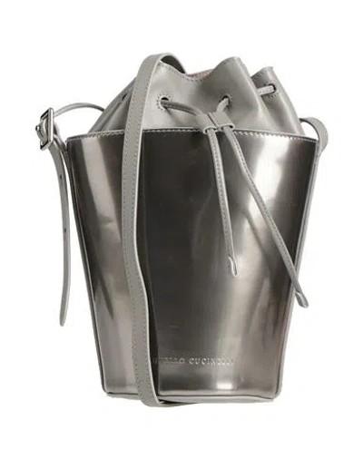 Brunello Cucinelli Woman Cross-body Bag Grey Size - Leather In Gray