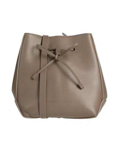 Brunello Cucinelli Woman Cross-body Bag Khaki Size - Leather In Sand