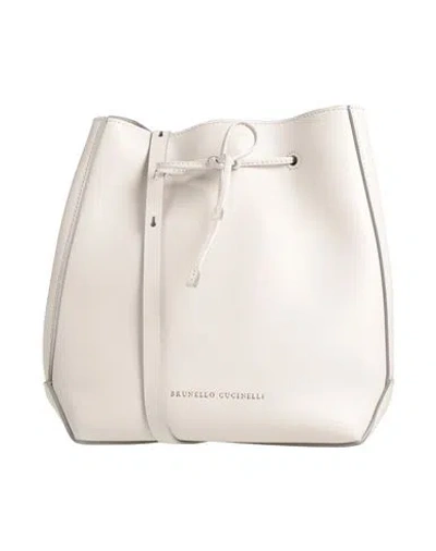Brunello Cucinelli Woman Cross-body Bag Light Grey Size - Leather In Gray