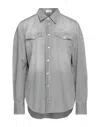 Brunello Cucinelli Denim Shirts In Grey