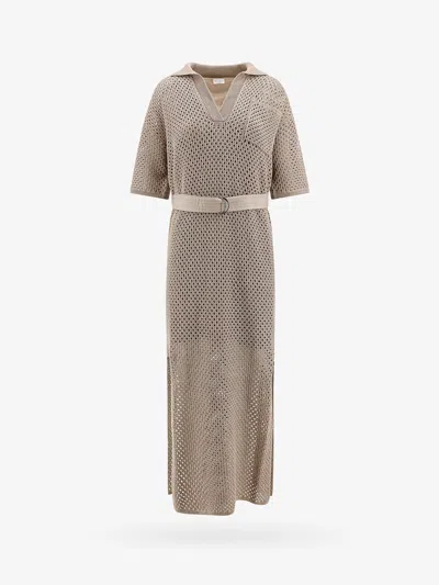 Brunello Cucinelli Dress  Woman Color Dove Grey