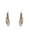 Brunello Cucinelli Woman Earrings Military Green Size - 925/1000 Silver In Green
