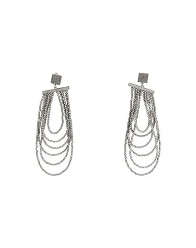 Brunello Cucinelli Woman Earrings Silver Size - Silver