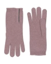 Brunello Cucinelli Woman Gloves Antique Rose Size M Cashmere, Brass In Pink