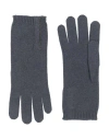 Brunello Cucinelli Woman Gloves Slate Blue Size S Cashmere, Brass