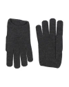 Brunello Cucinelli Woman Gloves Charcoal Size L Cashmere, Polyester In Grey