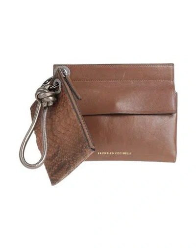 Brunello Cucinelli Woman Handbag Brown Size - Leather