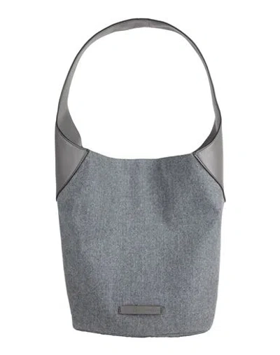 Brunello Cucinelli Woman Handbag Grey Size - Virgin Wool