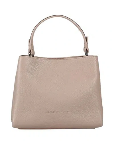 Brunello Cucinelli Woman Handbag Light Brown Size - Leather