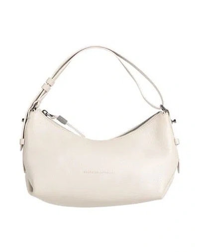 Brunello Cucinelli Woman Handbag Light Grey Size - Leather, Textile Fibers, Brass