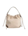 Brunello Cucinelli Woman Handbag Sand Size - Leather, Brass In Beige