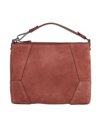 Brunello Cucinelli Woman Handbag Tan Size - Leather In Brown