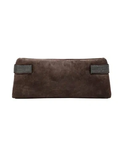 BRUNELLO CUCINELLI BRUNELLO CUCINELLI WOMAN HANDBAG TAUPE SIZE - LEATHER