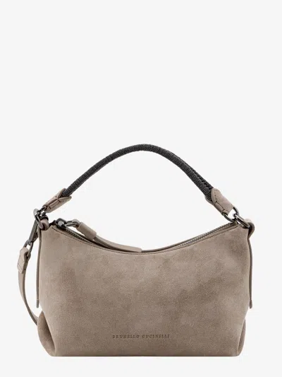 Brunello Cucinelli Woman Handbag Woman Beige Handbags In Brown