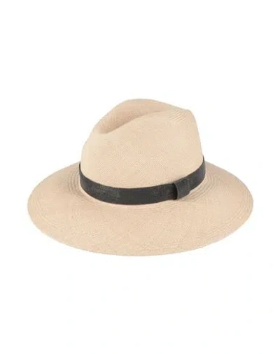 Brunello Cucinelli Woman Hat Beige Size L Straw In Sand