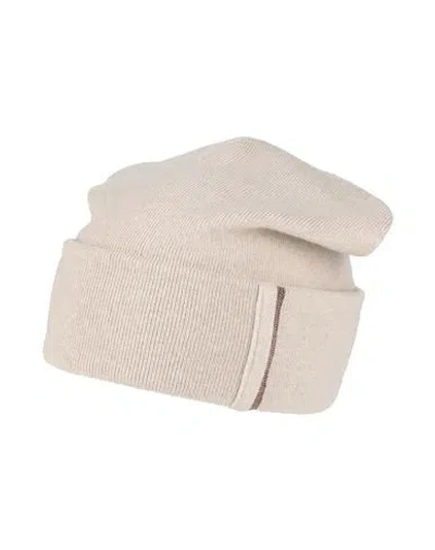 Brunello Cucinelli Woman Hat Beige Size M Cashmere In Beige