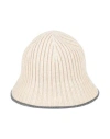 Brunello Cucinelli Solid Color Hats In Sand