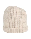 Brunello Cucinelli Woman Hat Beige Size S Cashmere, Silk In White