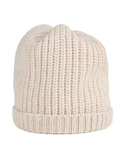 Brunello Cucinelli Woman Hat Beige Size S Cashmere, Silk In Beige