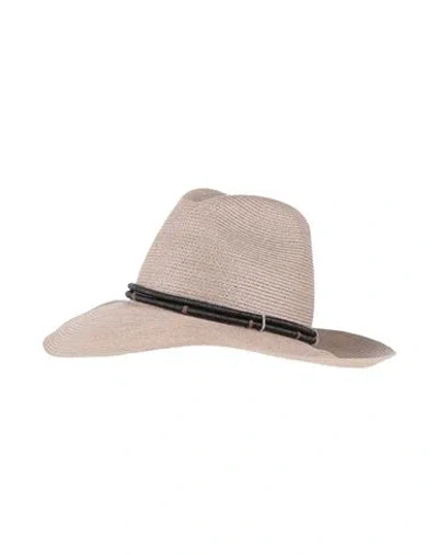 Brunello Cucinelli Woman Hat Beige Size S Hemp, Cotton, Nylon, Leather, Ecobrass In Neutral