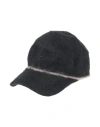 Brunello Cucinelli Woman Hat Black Size M Mohair Wool, Polyamide, Wool, Brass