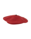 Brunello Cucinelli Woman Hat Brick Size M Wool, Brass In Red