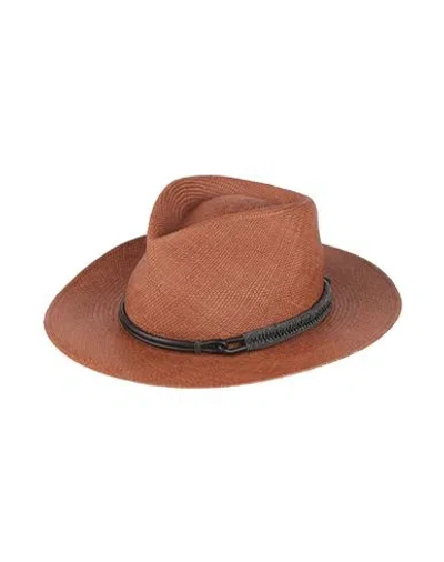 Brunello Cucinelli Woman Hat Brown Size L Straw