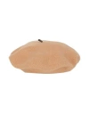 Brunello Cucinelli Woman Hat Camel Size M Wool, Brass In Sand
