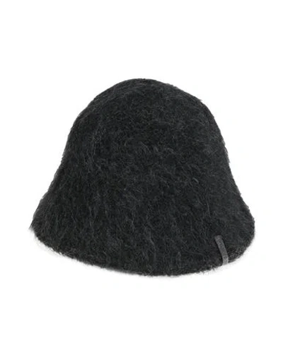 Brunello Cucinelli Woman Hat Charcoal Size M Mohair Wool, Polyamide, Wool