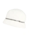 Brunello Cucinelli Woman Hat Cream Size S Virgin Wool, Polyamide, Cashmere In White