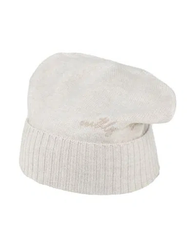 Brunello Cucinelli Woman Hat Cream Size M Cashmere In White