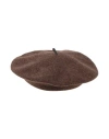 Brunello Cucinelli Woman Hat Dark Brown Size M Wool, Brass