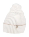 Brunello Cucinelli Woman Hat Ivory Size L Cashmere In Neutral