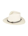 Brunello Cucinelli Woman Hat Ivory Size L Straw In White