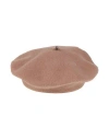 Brunello Cucinelli Woman Hat Light Brown Size S Wool, Brass