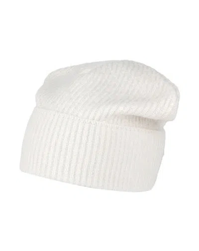 Brunello Cucinelli Woman Hat Off White Size L Cashmere In Off White