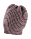 Brunello Cucinelli Ribbed Sequin-embellished Cashmere And Silk-blend Beanie In Pink